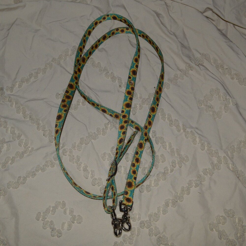 Hot Headstalls Teal Sunflower Reins